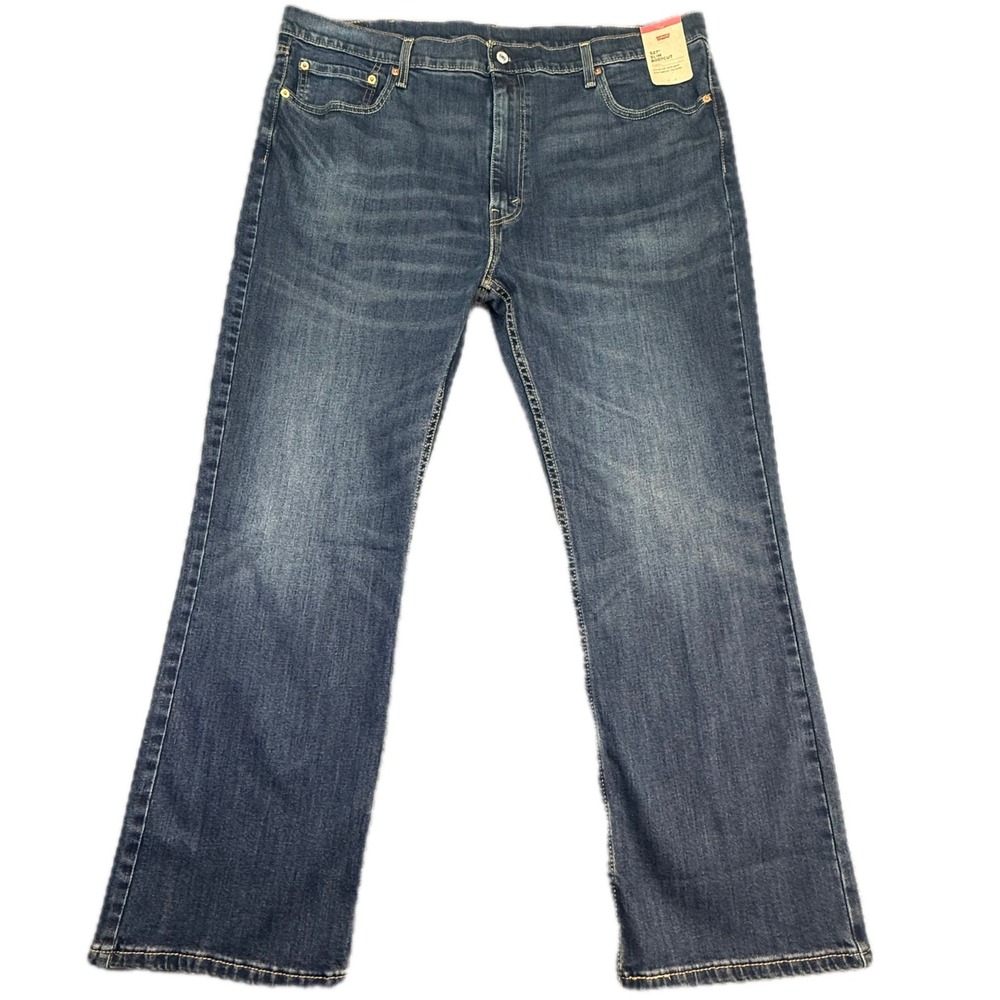 Levi's 527 Slim Bootcut Jeans Mens 42x30 Blue Stretch Denim Pants 055270734